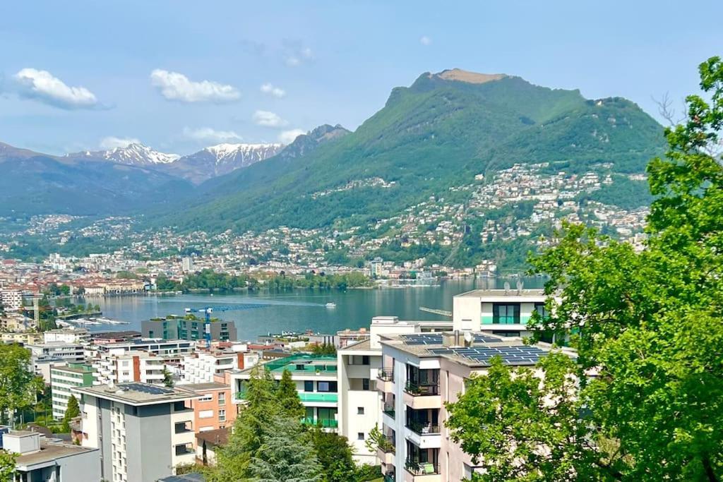 Panorama Suite In Lugano - Pazzallo Paradiso Esterno foto